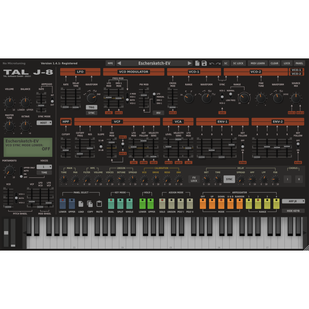 TAL SOFTWARE TAL J-8 Jupiter 8