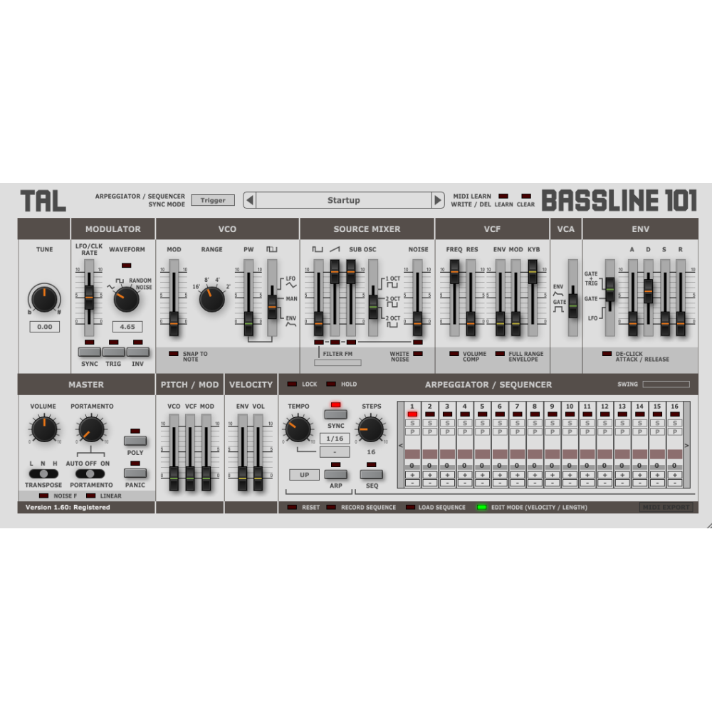 TAL SOFTWARE TAL BassLine-101