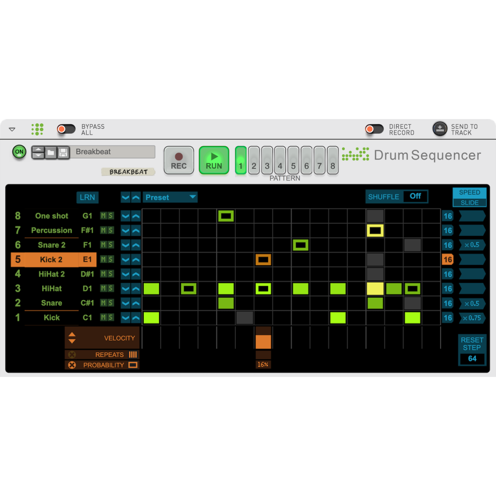 Rack Extensions Drum Sequencer