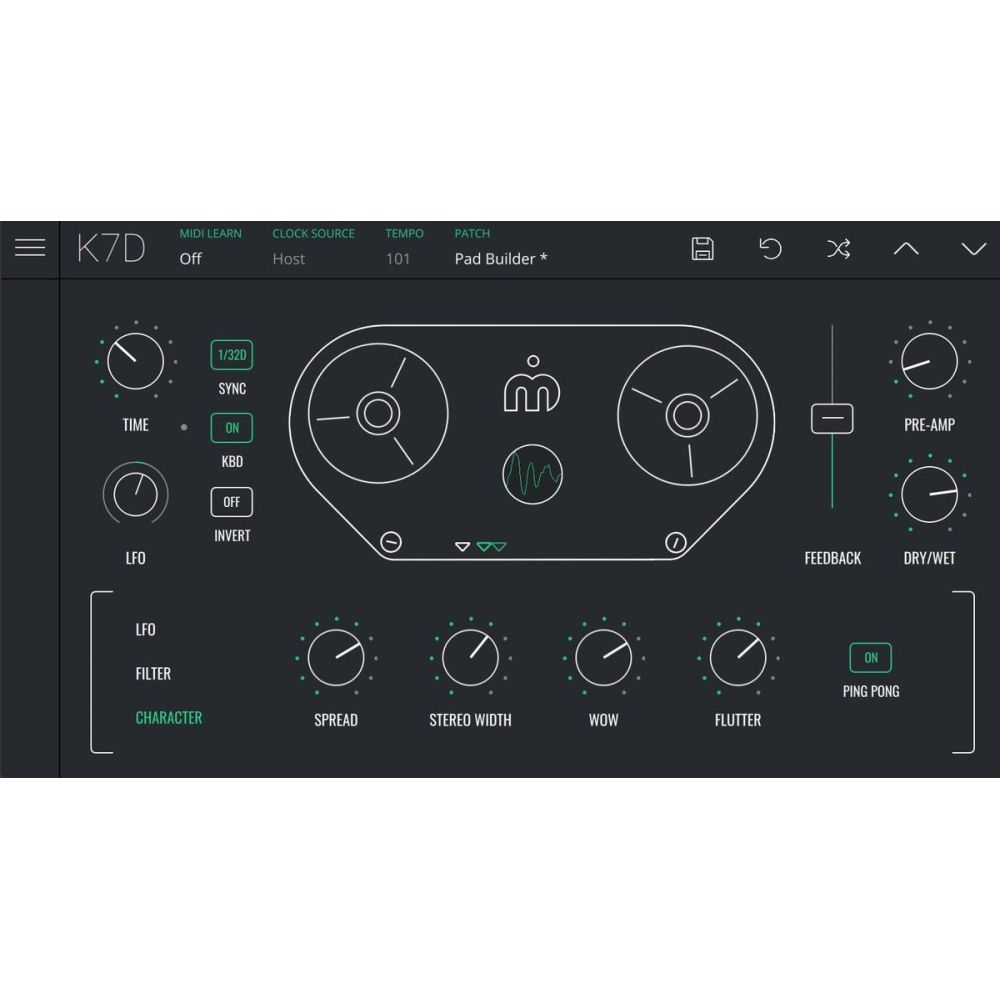 INITIAL AUDIO K7D - Tape Delay