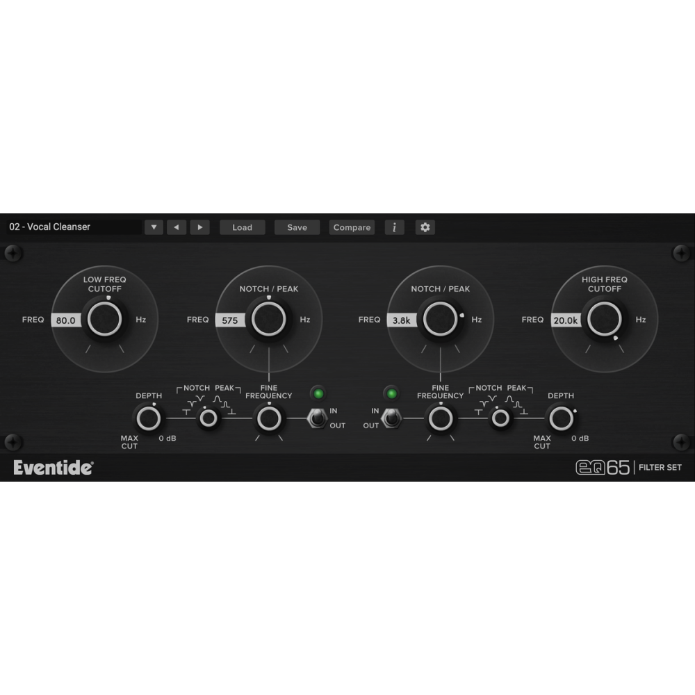 Eventide EQ65 Filter Set