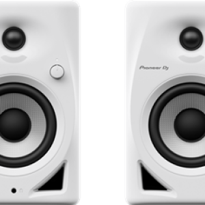 Pioneer DJ DM-40D-BT-W 4-inch Desktop Active Monitor Speaker with Bluetooth - White