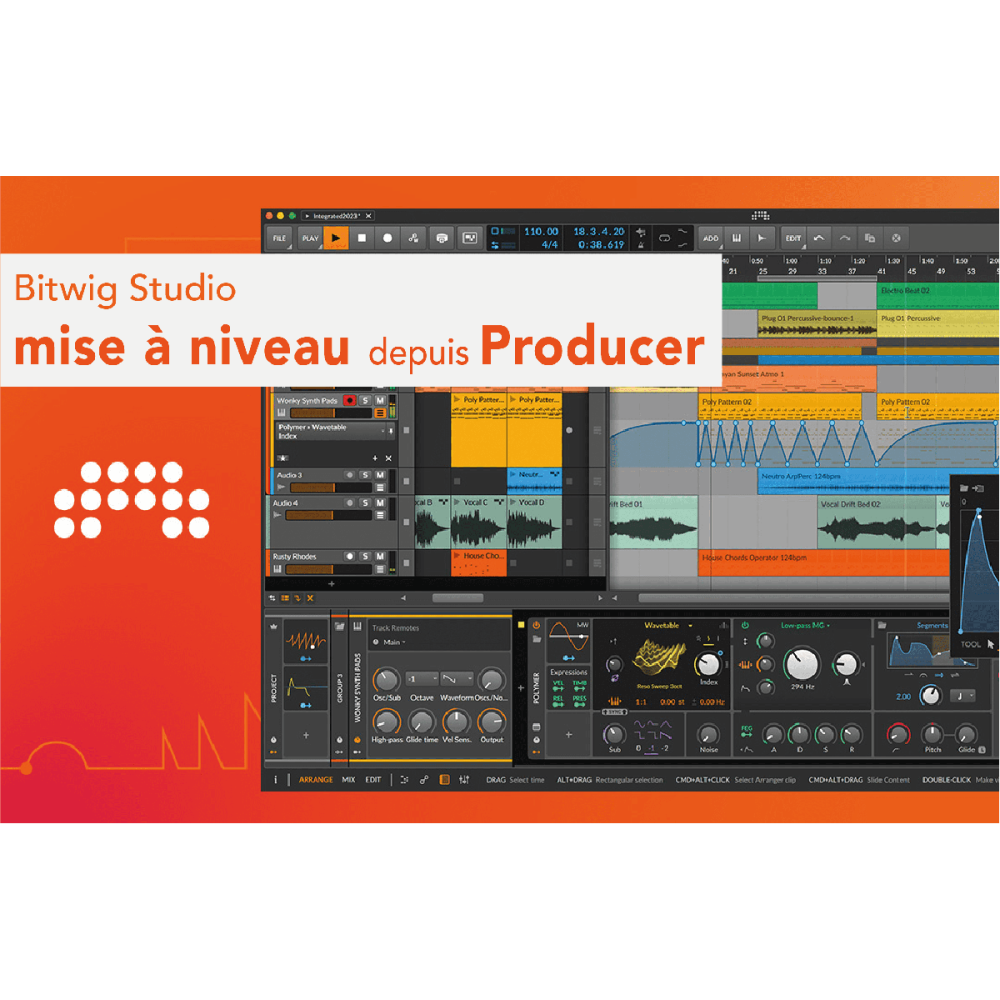 Bitwig  Studio - Mise à niveau depuis Producer