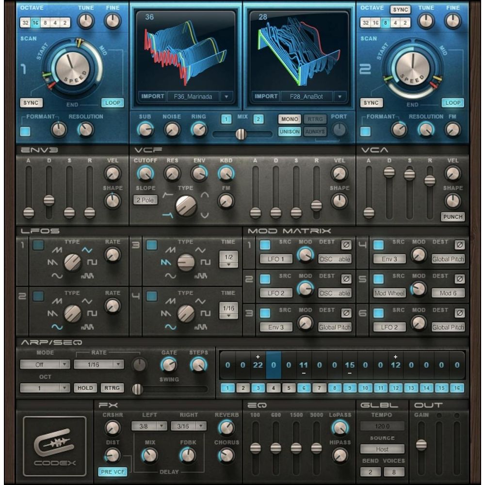 Waves Codex Wavetable Synth