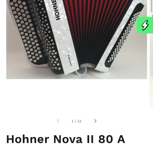 Hohner Accordéon NOVA II 80 A