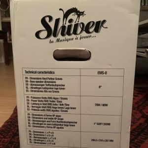 Shiver Paires enceintes monitoring 8'' 150 Watt