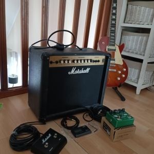 Stagg Pack guitare électrique + ampli Marshall