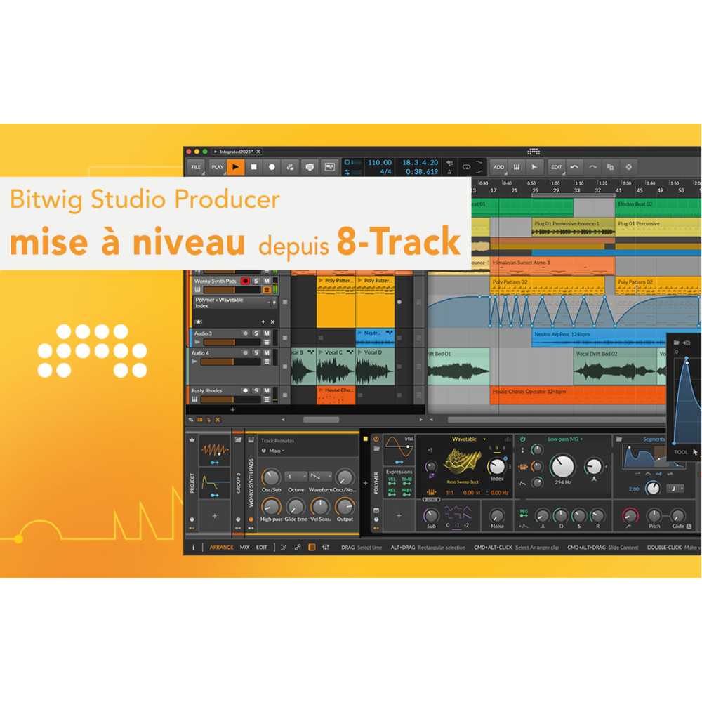 Bitwig  Studio Producer - Mise à niveau depuis 8 Track