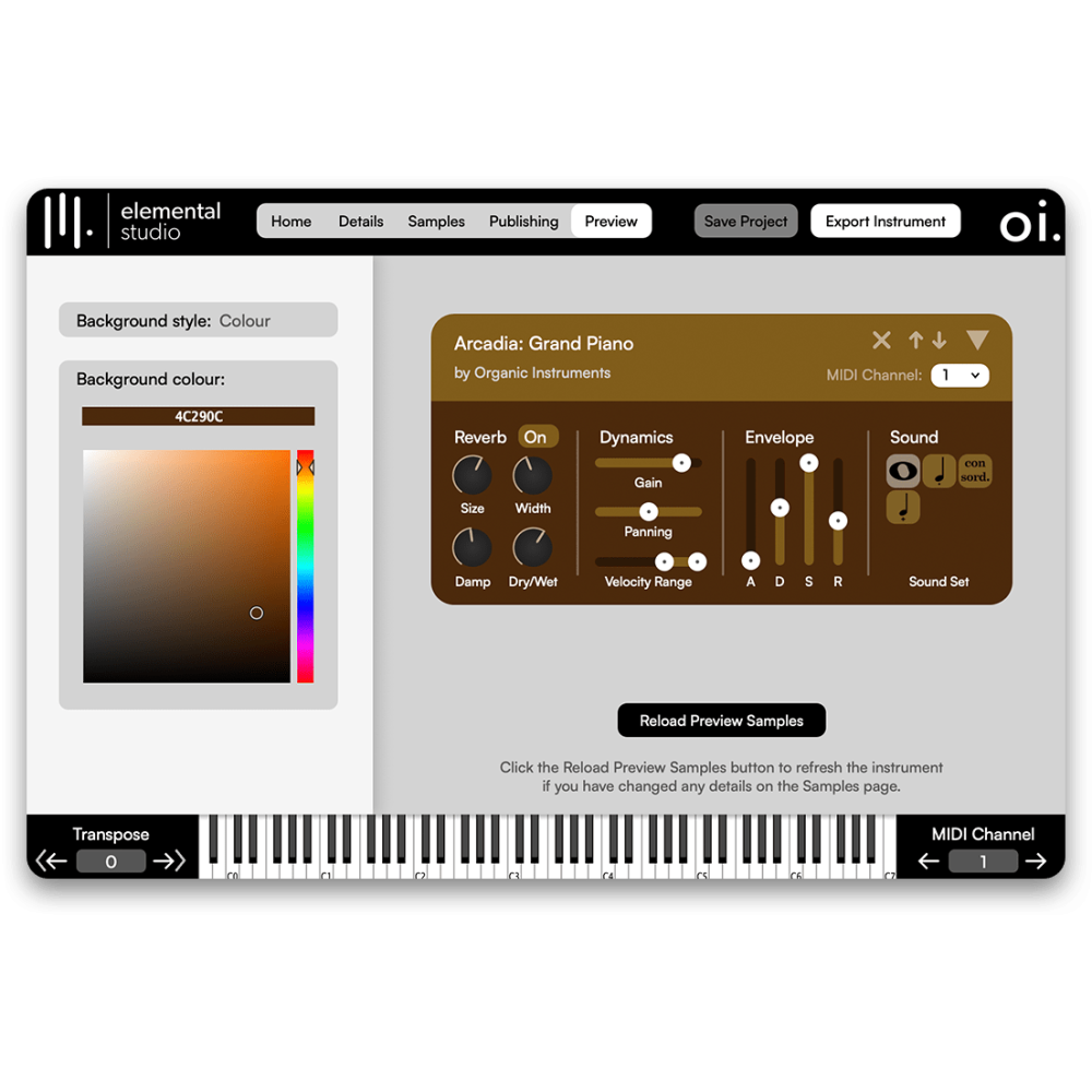 Organic Instruments Elemental Studio - Plan Annuel