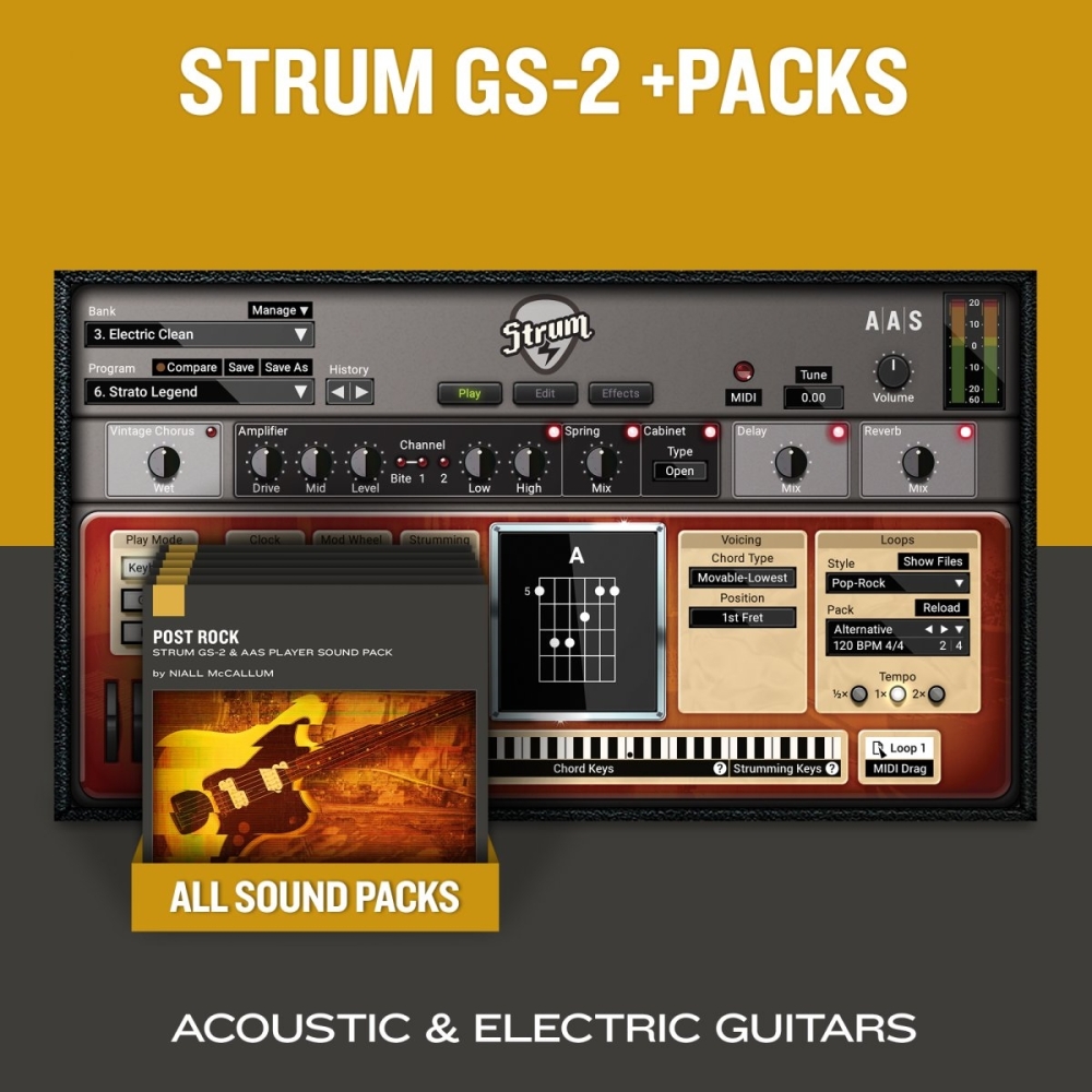 Applied Acoustics Systems Strum GS-2 & Packs