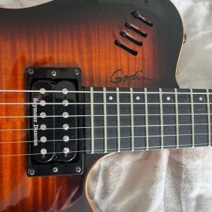 Godin  - LGXT-SA COGNAC BURST FLAME AAA