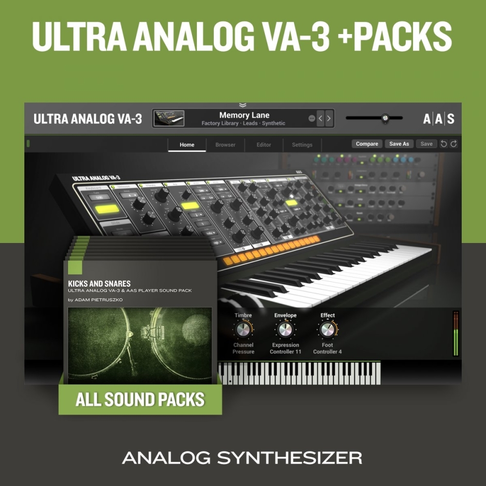 Applied Acoustics Systems Ultra Analog VA-3 & Packs