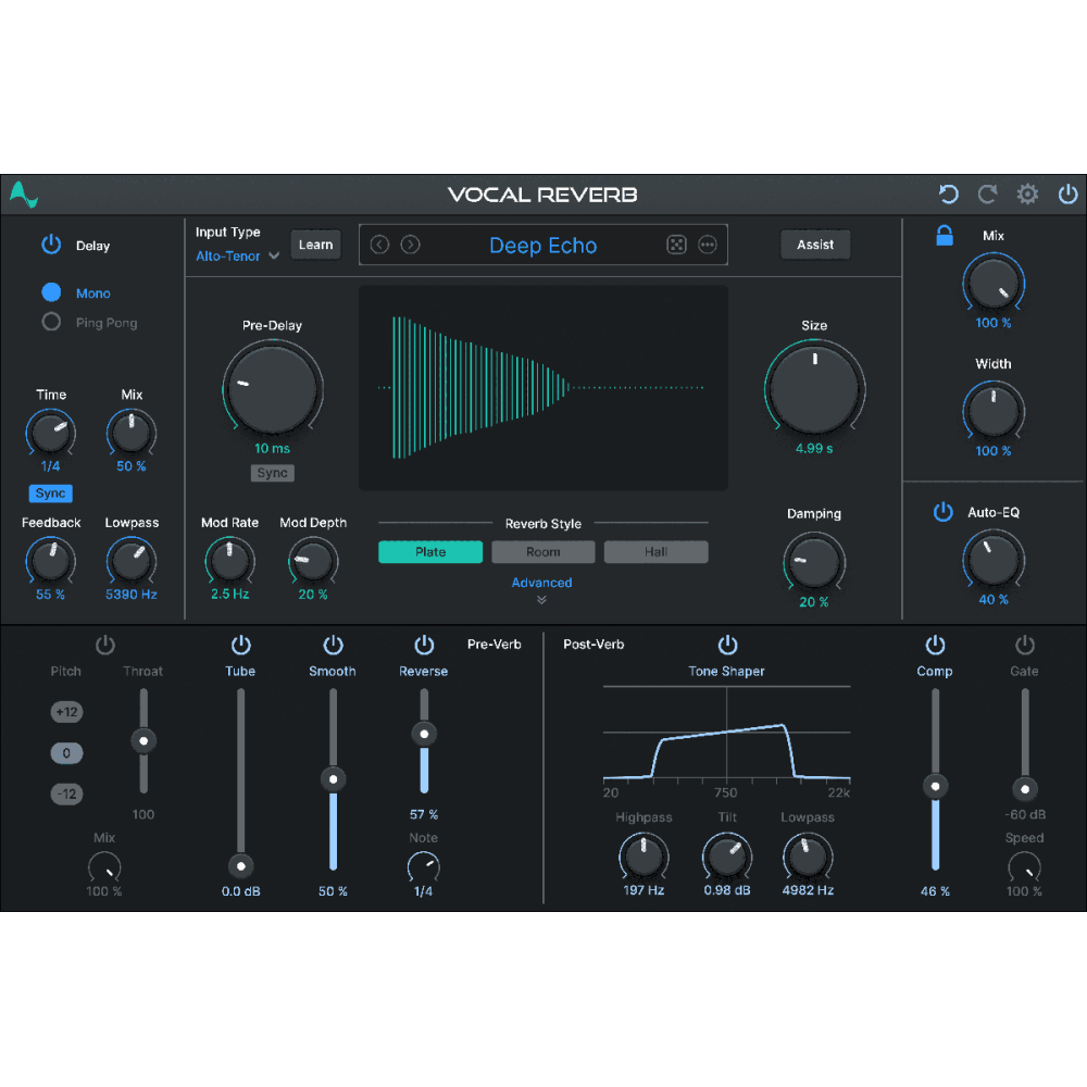 Antares Auto-Tune Vocal Reverb