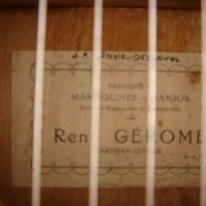 Guitare René GEROME (Mirecourt)