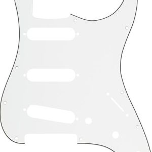 Fender Pickguard Stratocaster S/S/S de style moderne à 11 trous - Parchemin