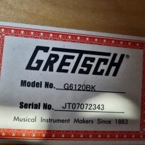 Gretsch G6120BK Chet Atkins Hollow Body 2007
