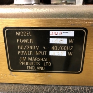 Marshall  JCM 800 Lead Series Model 2210 Volume Head with Reverb 1985