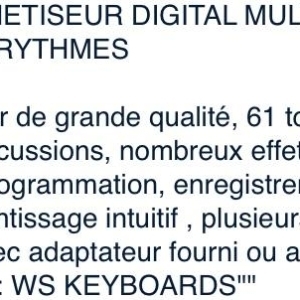 WS Synthétiseur MK-922