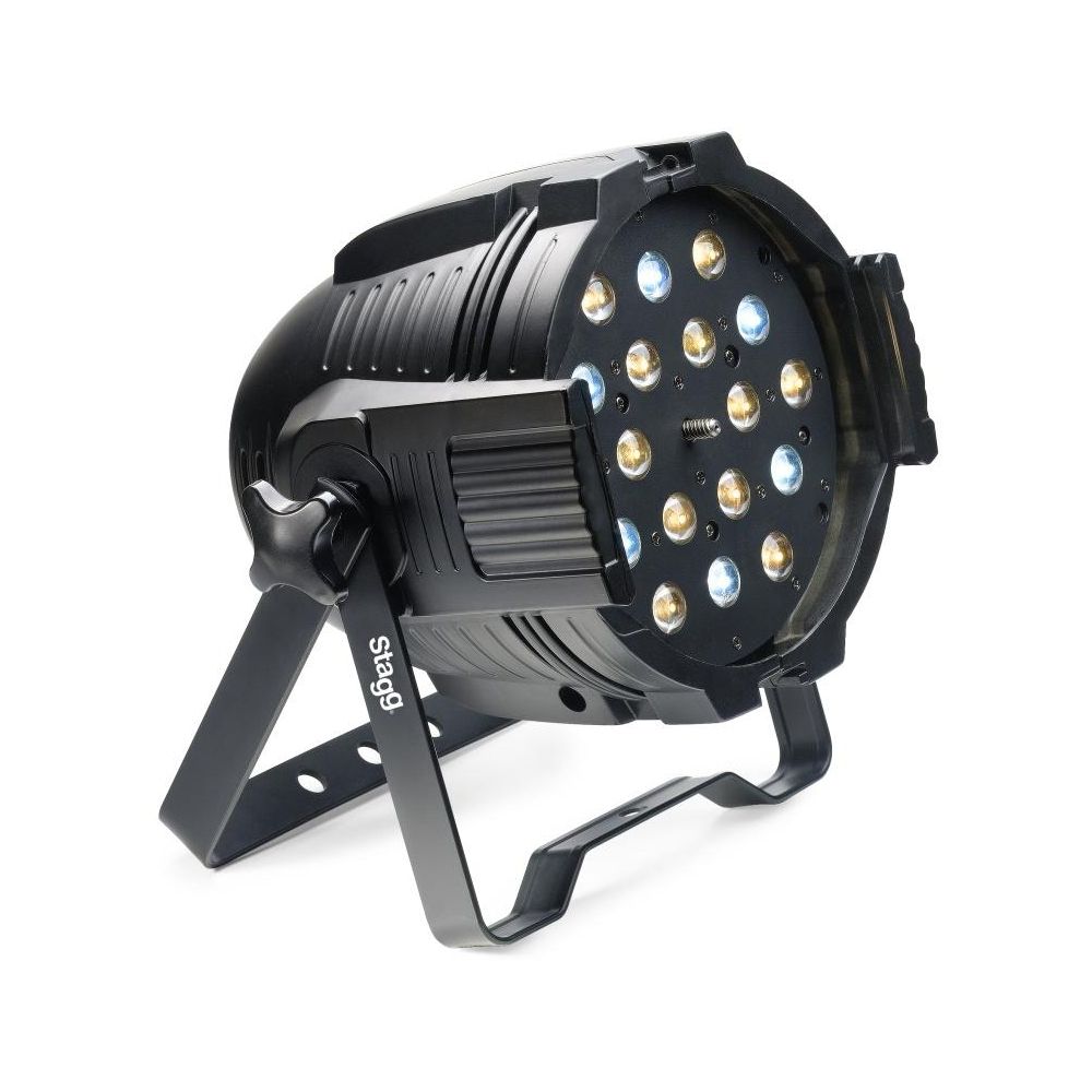 STAGG Projecteur à LED, 18 x 3W LED blanches, 6 froides et 12 chaudes