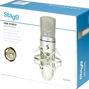 Microphone studio à condensateur, USB