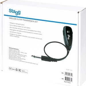 STAGG Système de transmission sans fil pour guitare (avec émetteur et récepteur)