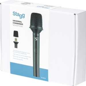 STAGG Microphone universel à condensateur à électret cardioïde