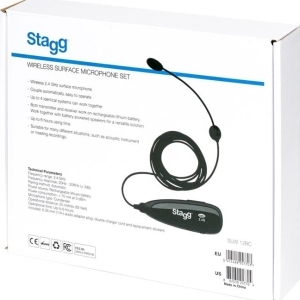 STAGG Pack microphone de surface sans fil (avec émetteur et récepteur)