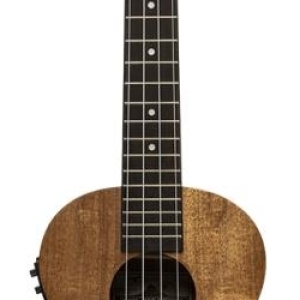 ISLANDER Ukulélé électro-acoustique ténor traditionnel avec table en acacia flammé