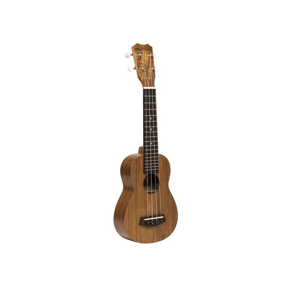 ISLANDER Ukulélé soprano traditionnel avec table en acacia flammé