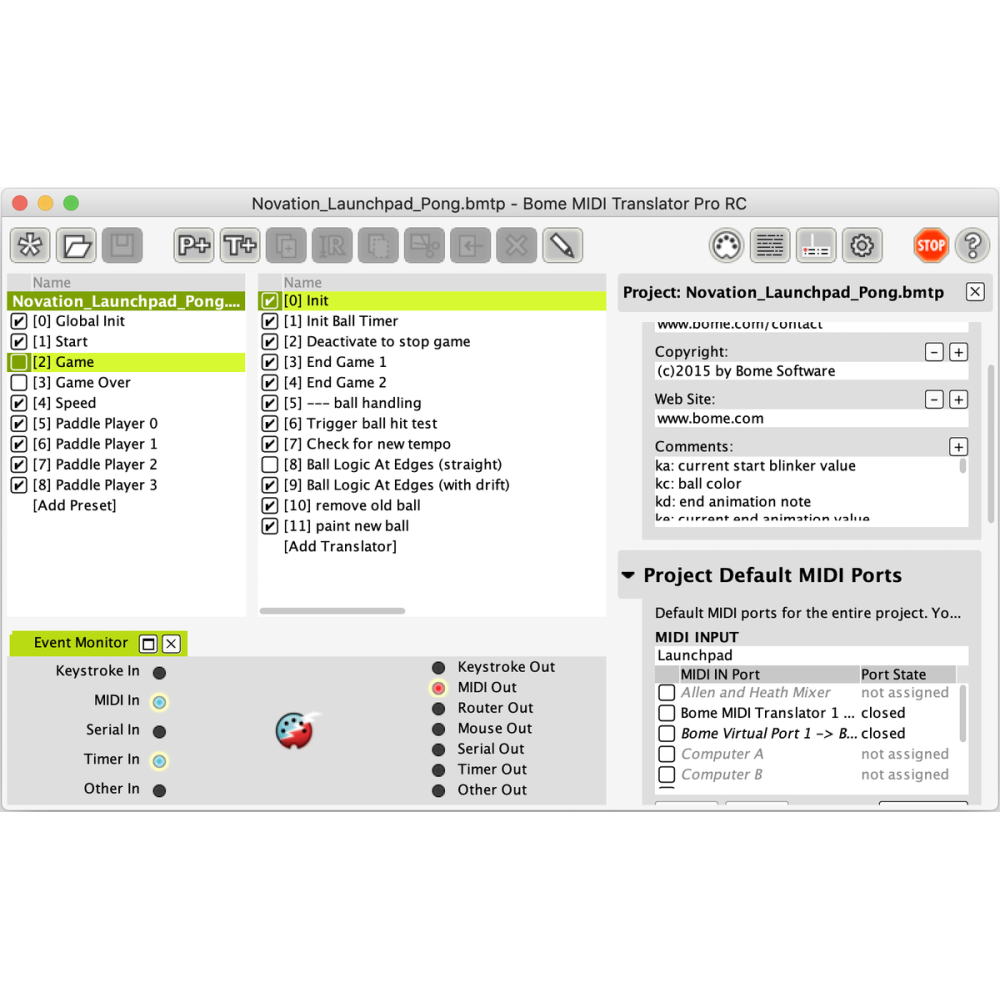 Bome Software MIDI Translator Pro