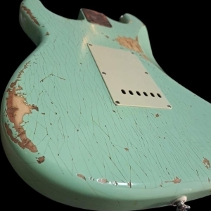 Stratocaster surfgreen relic ( partcaster )