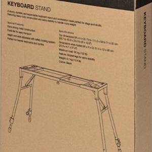 Stand réglable pour table de mixage ou clavier, avec pieds inclinés