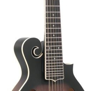 Guitare mandoline à 12 cordes avec corps de mandoline de type F, micro et étui