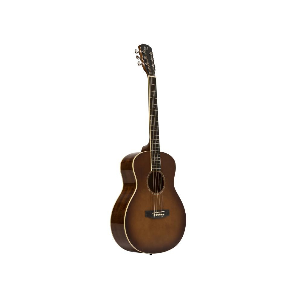 Guitare acoustique de voyage avec table en épicéa massif, série Bessie