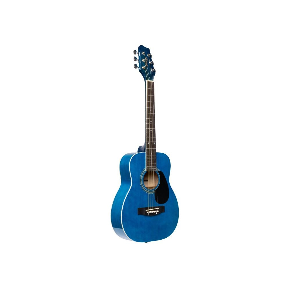 Guitare acoustique dreadnought 1/2 bleue avec table en tilleul