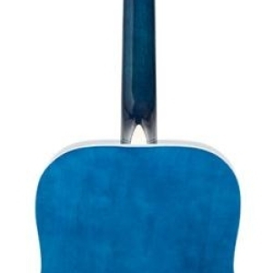 Guitare acoustique dreadnought 4/4 bleue avec table en tilleul