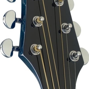 Guitare dreadnought Slope Shoulder, bleu transparent