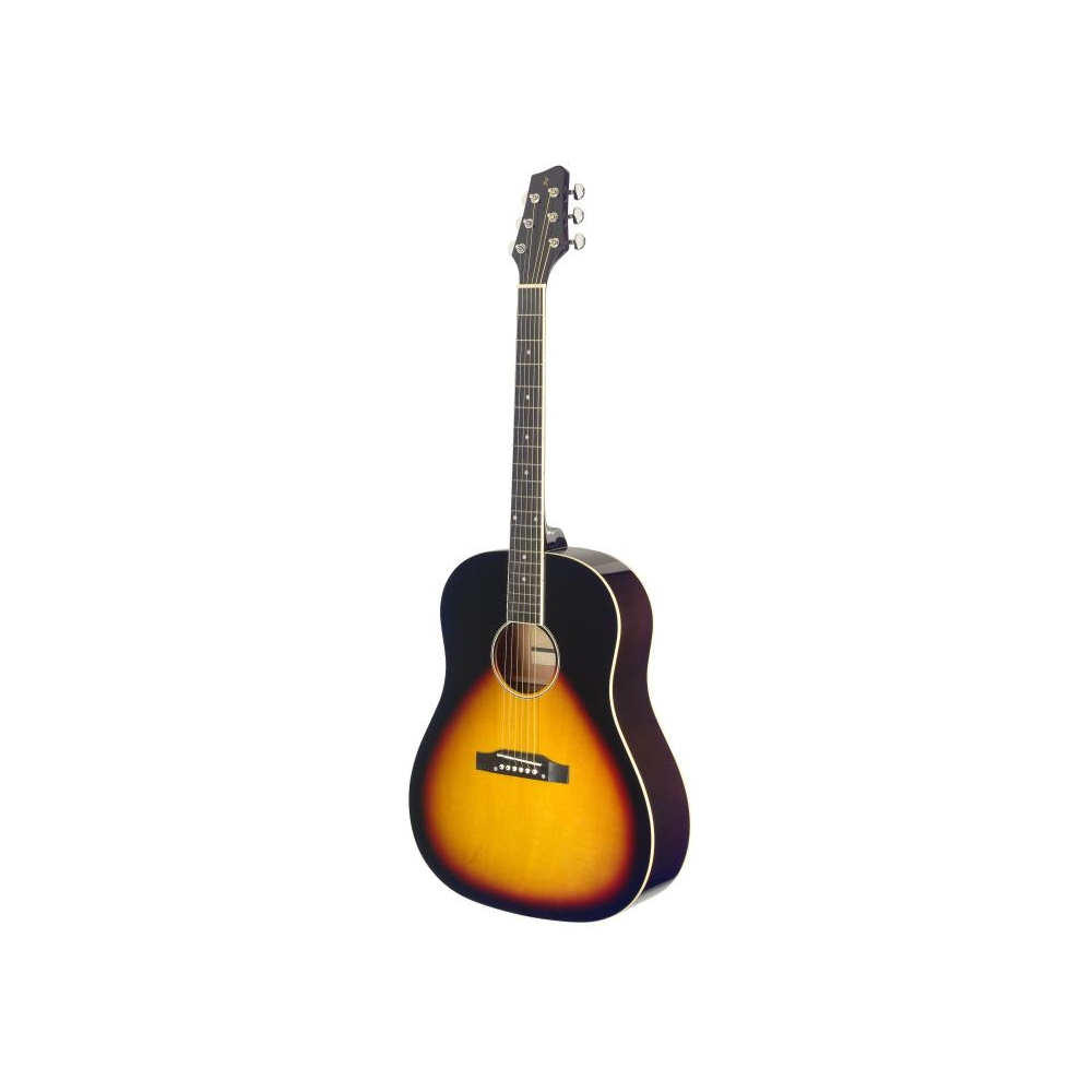 Guitare dreadnought Slope Shoulder, sunburst, modèle gaucher