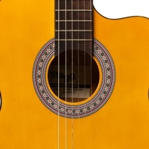 Guitare classique électro-acoustique pan coupé SCL60 avec EQ 4 bandes de B-Band, couleur naturelle