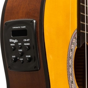 Guitare classique électro-acoustique pan coupé SCL60 avec EQ 4 bandes de B-Band, couleur naturelle