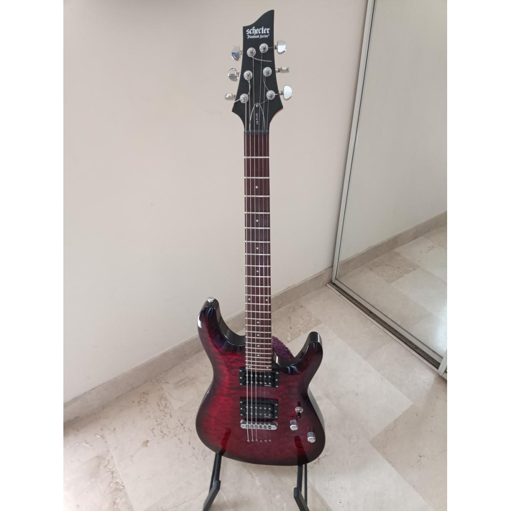 Schecter C-6 Plus Black Cherry Burst