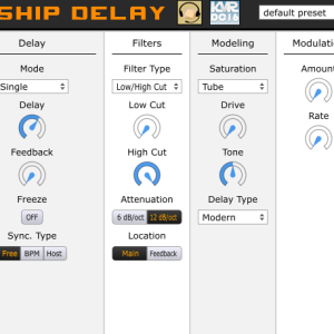 Musical Entropy Spaceship Delay