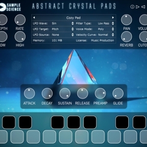 SampleScience Abstract Crystal Pads