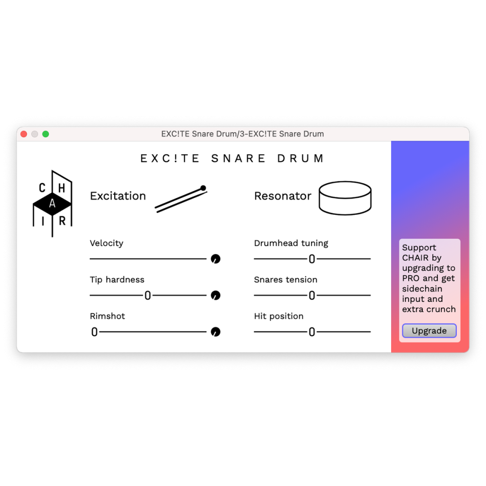 Chair.audio EXC!TE SNARE DRUM