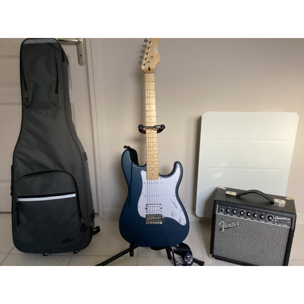 Shiver guitare électrique + ampli Fender