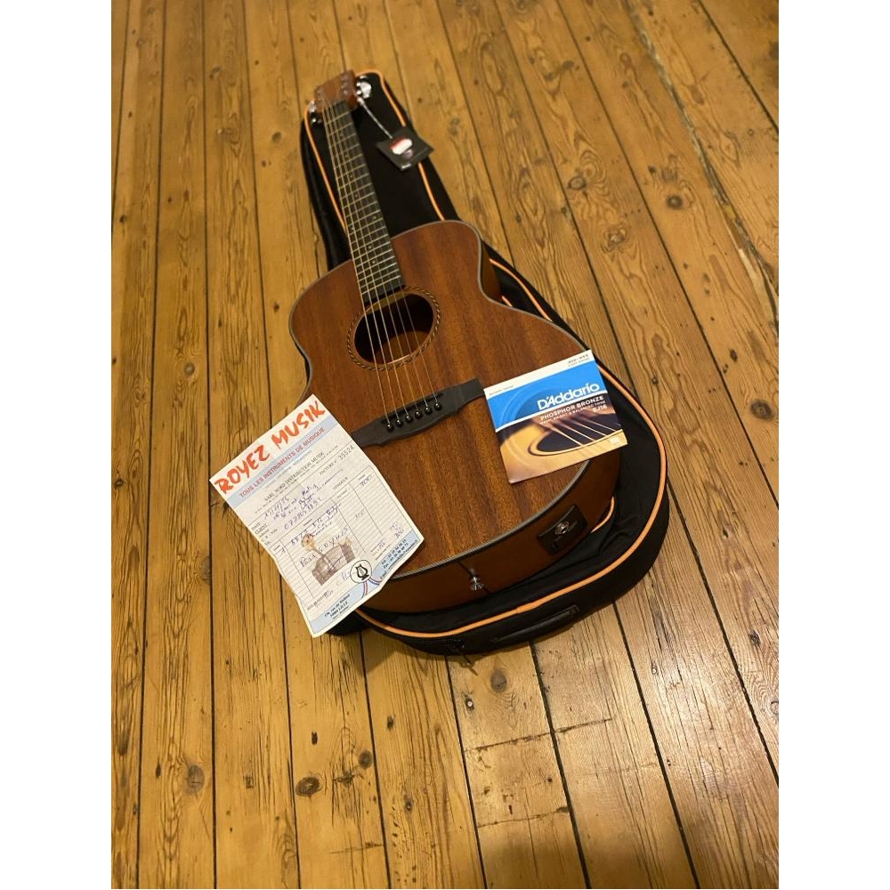 Prodipe guitare de voyage électro-acoustique Bb27 Mhs EQ + Housse +