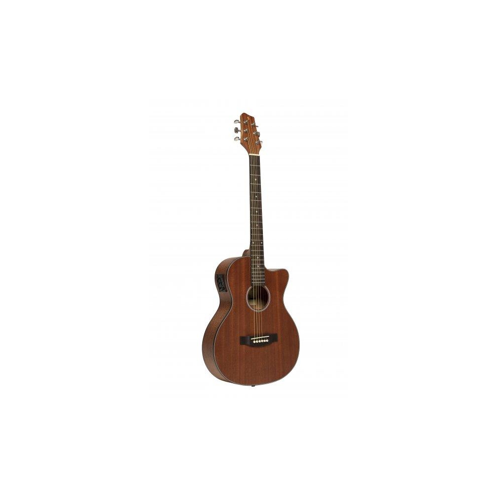 Stagg Sa25 Ace Maho Guitare électro-acoustique auditorium pan coupé