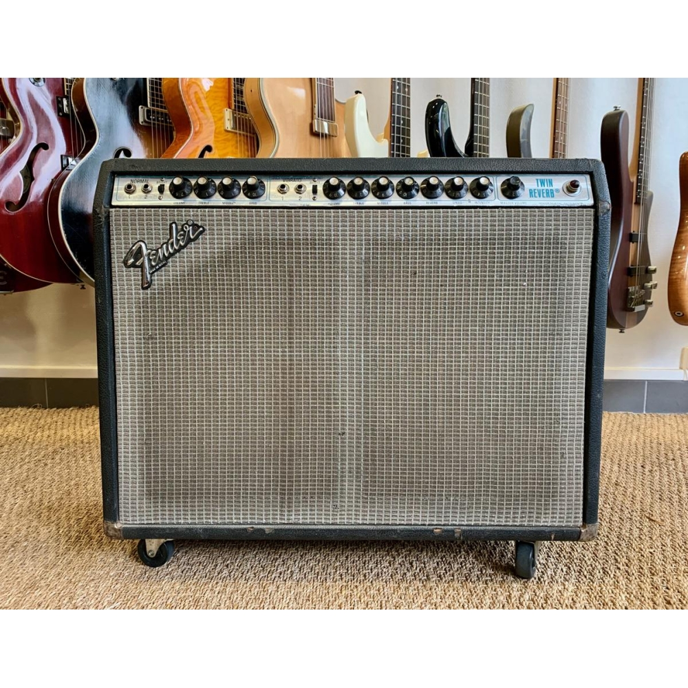 Fender Twin Reverb 2-Channel 100-Watt 2x12" Guitar Combo 1976 Silverface