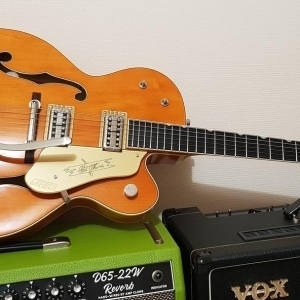 Gretsch G6120T-59VS Chet Atkins Vintage Orange Stain 2023 / État Neuf