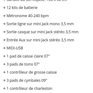 Thomann Millenium HD 120 batterie électronique